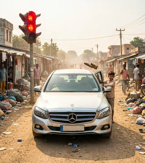 મર્સિડીઝમાંથી ઉતરીને શેઠે છોકરાના બૂટ રસ્તા પર ફેંકી દીધા! પછી જે થયું તે જાણીને તમારી આંખો ભીની થઈ જશે.